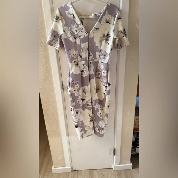 Floral Print Women's Dress - Picture 2 of 2